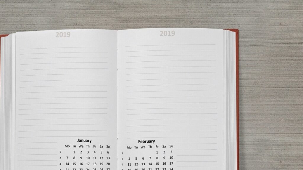 Wochenkalender Vorlage – kostenlos als PDF zum Ausdrucken